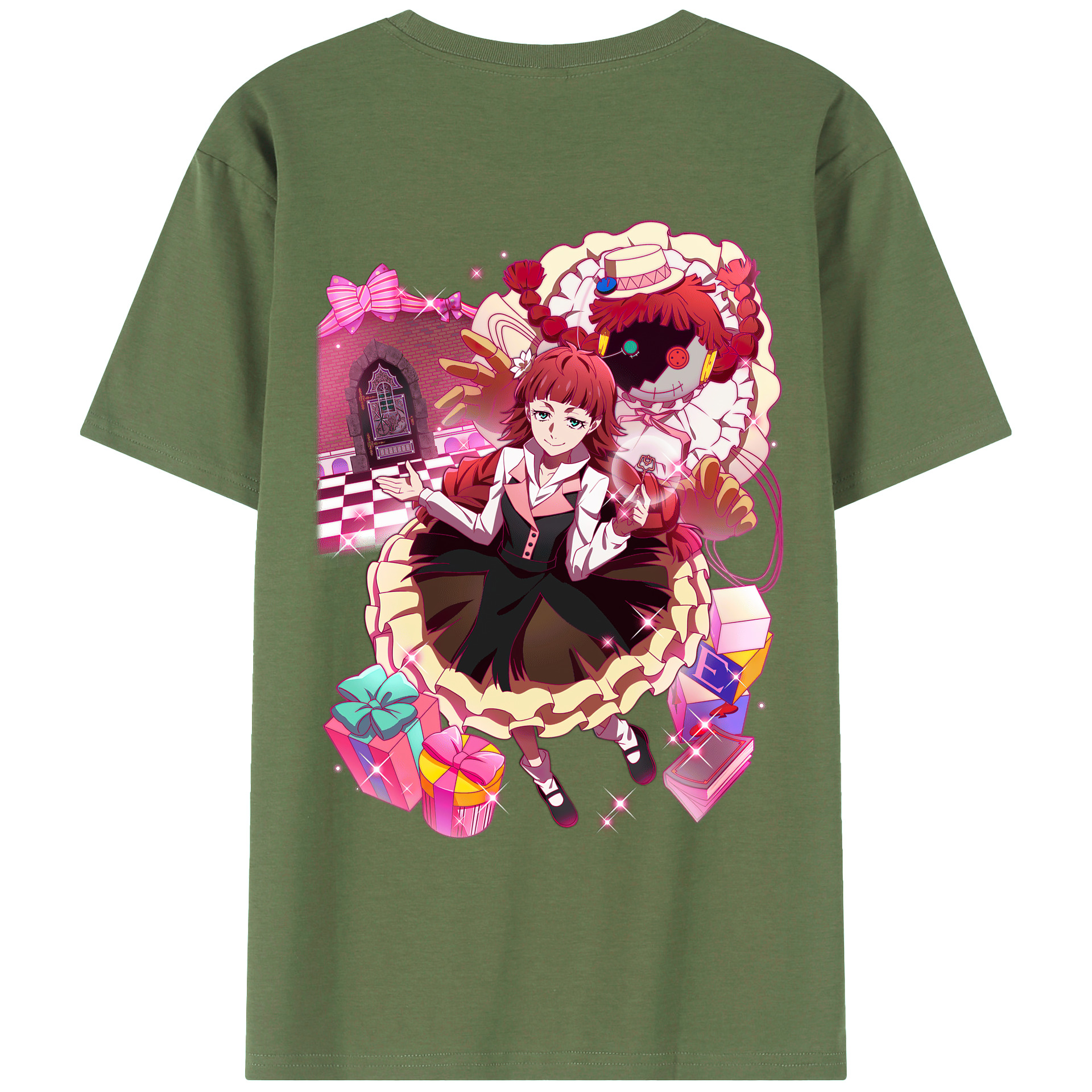 （画像用） 文豪ストレイドッグス Bungo Stray Dogs 綿100％ メンズ半袖Tシャツ（バックプリント） 通気性